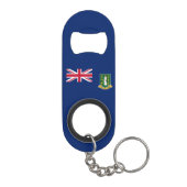 Porte-clé Décapsuleur Drapeau des îles Vierges britanniques (Dos)