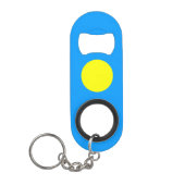 Porte-clé Décapsuleur Drapeau des Palaos (Devant)
