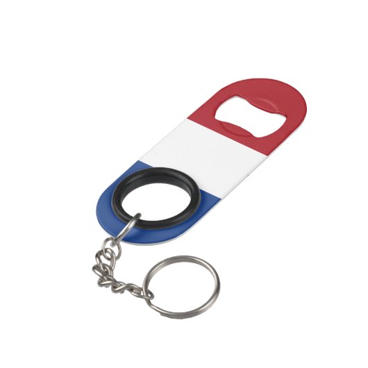 Porte-clé Décapsuleur Drapeau des Pays-Bas (angle arrière)