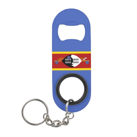 Porte-clé Décapsuleur Drapeau d'Eswatini (Devant)
