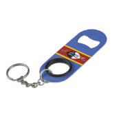 Porte-clé Décapsuleur Drapeau d'Eswatini (Devant Angle)