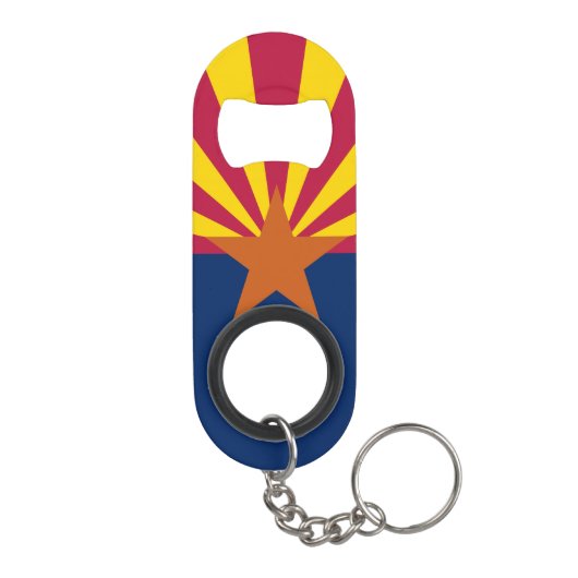 Porte-clé Décapsuleur Drapeau d'État de l'Arizona (Dos)