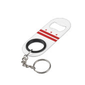 Porte-clé Décapsuleur Drapeau d'État de Washington DC (angle arrière)