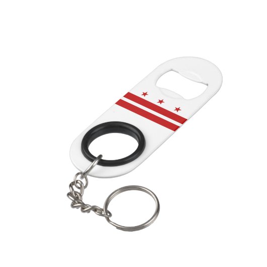 Porte-clé Décapsuleur Drapeau d'État de Washington DC (angle arrière)
