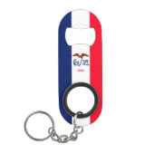 Porte-clé Décapsuleur Drapeau d'État Iowa (Devant)