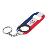 Porte-clé Décapsuleur Drapeau d'État Iowa (Devant Angle)
