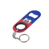 Porte-clé Décapsuleur Drapeau d'Haïti (angle arrière)