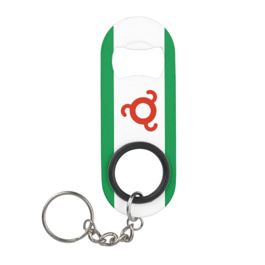 Porte-clé Décapsuleur Drapeau d'Ingouchie (Devant)