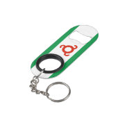 Porte-clé Décapsuleur Drapeau d'Ingushetia (angle arrière)