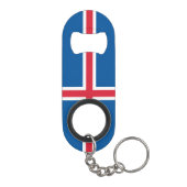 Porte-clé Décapsuleur Drapeau d'Islande (Dos)