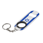 Porte-clé Décapsuleur Drapeau d'Israël (Devant Angle)