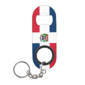 Porte-clé Décapsuleur Drapeau dominicain (Devant)