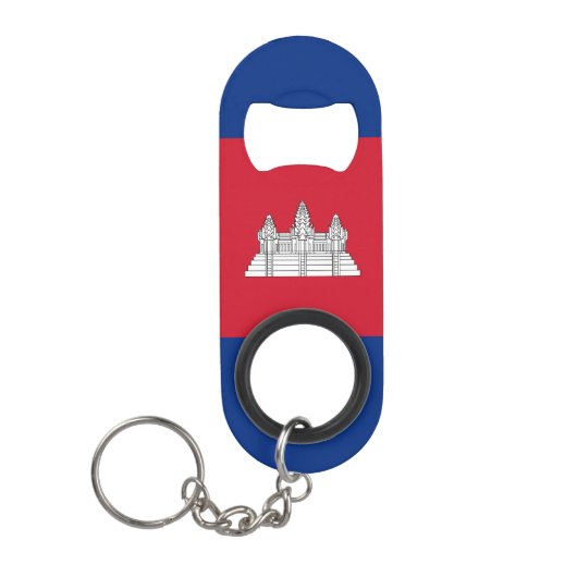 Porte-clé Décapsuleur drapeau du Cambodge (Devant)