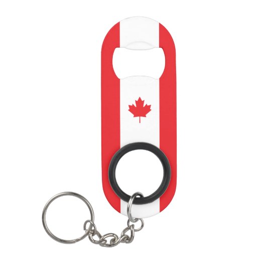 Porte-clé Décapsuleur Drapeau du Canada (Devant)