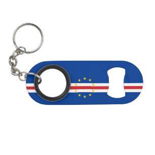 Porte-clé Décapsuleur Drapeau du Cap-Vert