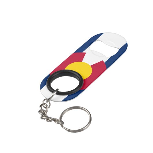 PORTE-CLÉ DÉCAPSULEUR DRAPEAU DU COLORADO (angle arrière)