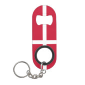 Porte-clé Décapsuleur Drapeau du Danemark (Devant)