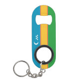 Porte-clé Décapsuleur Drapeau du Karakalpakstan (Devant)