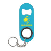 Porte-clé Décapsuleur Drapeau du Kazakhstan (Devant)