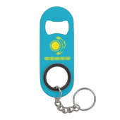 Porte-clé Décapsuleur Drapeau du Kazakhstan (Dos)