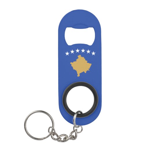 Porte-clé Décapsuleur Drapeau du Kosovo (Devant)