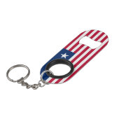 Porte-clé Décapsuleur Drapeau du Liberia (Devant Angle)