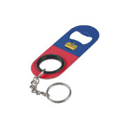 Porte-clé Décapsuleur Drapeau du Liechtenstein (angle arrière)