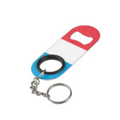 Porte-clé Décapsuleur Drapeau du Luxembourg (angle arrière)