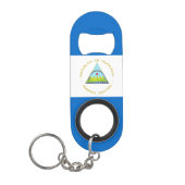 Porte-clé Décapsuleur Drapeau du Nicaragua (Devant)