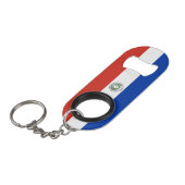 Porte-clé Décapsuleur drapeau du Paraguay (Devant Angle)