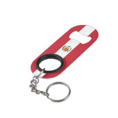 Porte-clé Décapsuleur Drapeau du Pérou (angle arrière)