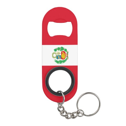 Porte-clé Décapsuleur Drapeau du Pérou (Dos)