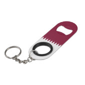 Porte-clé Décapsuleur Drapeau du Qatar (Devant Angle)