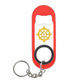 Porte-clé Décapsuleur Drapeau du royaume de Sikkim (Devant)