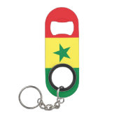 Porte-clé Décapsuleur Drapeau du Sénégal (Devant)