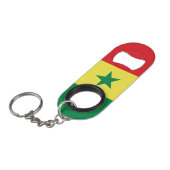 Porte-clé Décapsuleur Drapeau du Sénégal (Devant Angle)