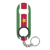 Porte-clé Décapsuleur Drapeau du Suriname (Dos)