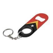 Porte-clé Décapsuleur Drapeau du Timor oriental (Devant Angle)