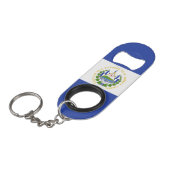 Porte-clé Décapsuleur Drapeau El Salvador (Devant Angle)