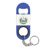 Porte-clé Décapsuleur Drapeau El Salvador (Dos)