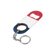 Porte-clé Décapsuleur Drapeau français (angle arrière)