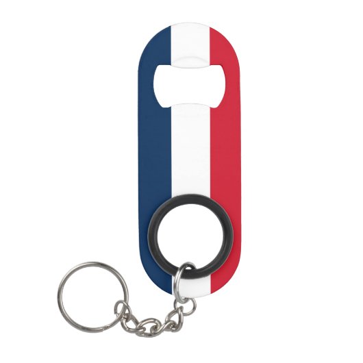 Porte-clé Décapsuleur Drapeau français (Devant)