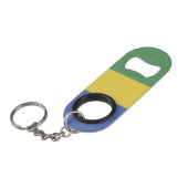 Porte-clé Décapsuleur Drapeau Gabon (Devant Angle)