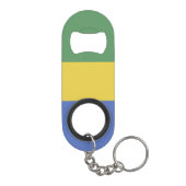 Porte-clé Décapsuleur Drapeau Gabon (Dos)