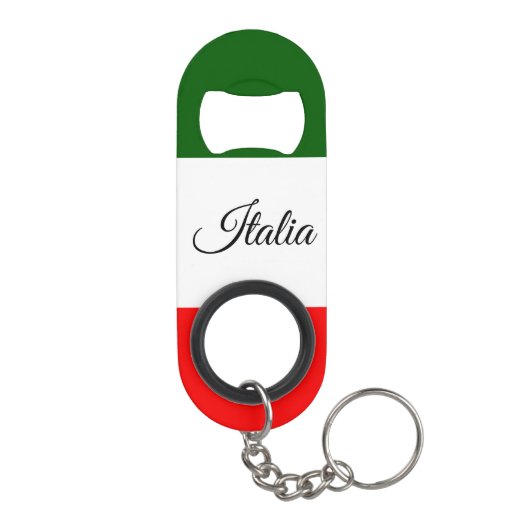 Porte-clé Décapsuleur Drapeau italien (Dos)