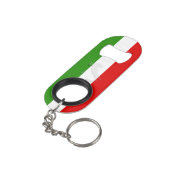 Porte-clé Décapsuleur Drapeau italien (angle arrière)