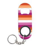 Porte-clé Décapsuleur Drapeau lesbien (Devant)