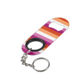 Porte-clé Décapsuleur Drapeau Lesbienne (angle arrière)