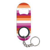 Porte-clé Décapsuleur Drapeau Lesbienne (Dos)