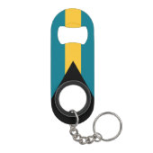 Porte-clé Décapsuleur Drapeau national des Bahamas Patriotique (Dos)